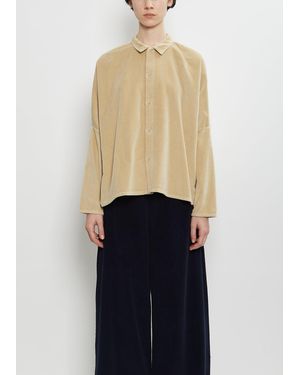 Labo.art Tina Cotton Velvet Shirt - Blue