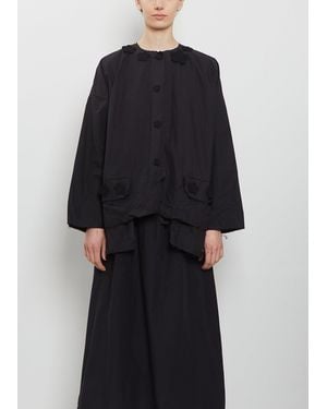 Scha Paper Cotton Flowers Volume Jacket - Black