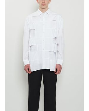 Comme des Garçons Cotton Square Cut Out Shirt - White