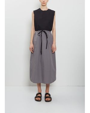 Scha Paper Cotton Two Pockets Skirt - Grey