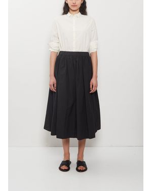 Apuntob Technical Poplin Gathered Skirt - White
