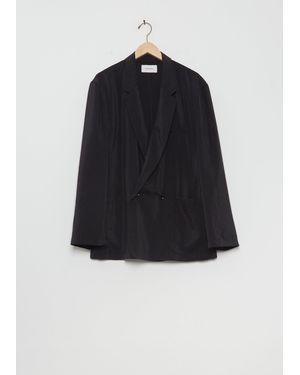 Lemaire Soft Double Breasted Jacket - Black