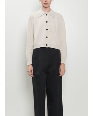 Margaret Howell Merino Wool Cardigan Jacket - White
