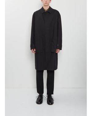 Comme des Garçons Cotton Trench Coat - Black