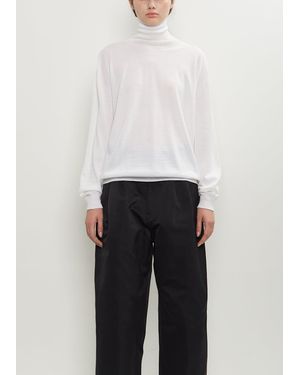 Sofie D'Hoore Maffei Wool Turtleneck Pullover - White