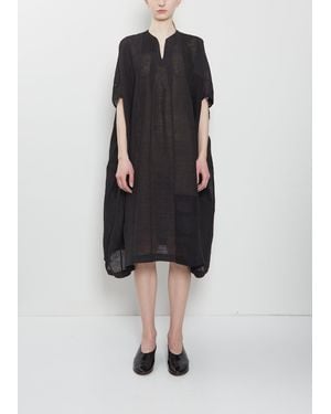 Dosa Mosquito Linen Yoruba Tunic - Black