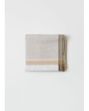 Begg x Co Fiji Archer Cotton Linen Scarf - Green
