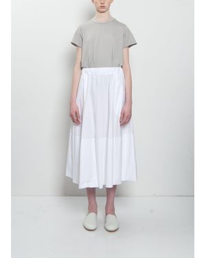 Labo.art Gea Clara Poplin Skirt - White