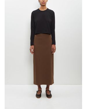 Loulou de Saison Wool Samos Skirt - Brown