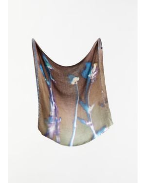 Casey Casey Exclusive Silk Cashmere Scarf - Blue