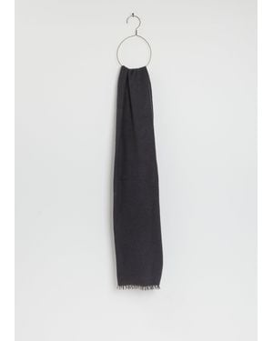 Denis Colomb Fuzzy Feutre Cashmere Shawl - White