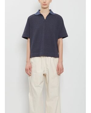 MHL by Margaret Howell Boxy Cotton Polo - Blue