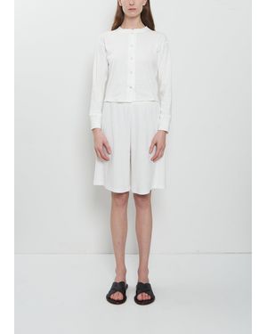 The Row Larissa Cotton Short - White
