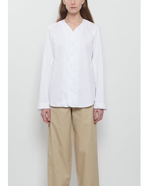 Meta Campania Collective Mason Collarless Cotton Shirt - White
