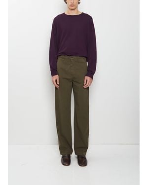 Dries Van Noten Pickerbys Stretch Cotton Pants - Green