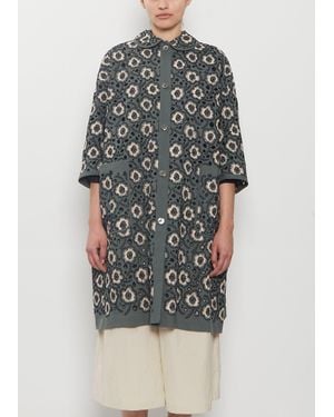 Minä Perhonen Candy Flower Linen Coat - Multicolor