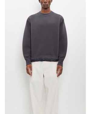 Sacai Men Sponge Sweat Pullover - Blue