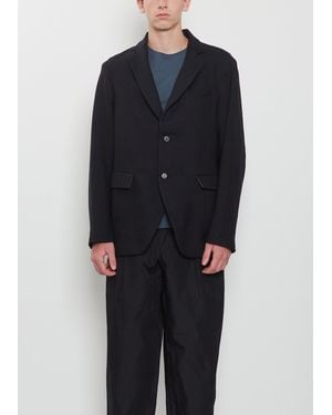 Bergfabel Men Tobi Wool Linen Jacket - Blue