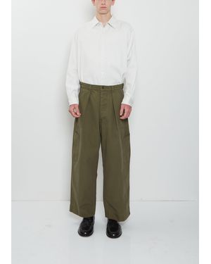 A.PRESSE Usaf Hemmed Cotton Pant - Green