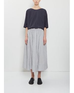 Apuntob Crinkled Taffeta Skirt - Blue