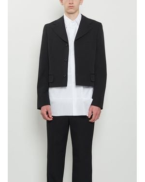 Comme des Garçons Wool Short Blazer - Black