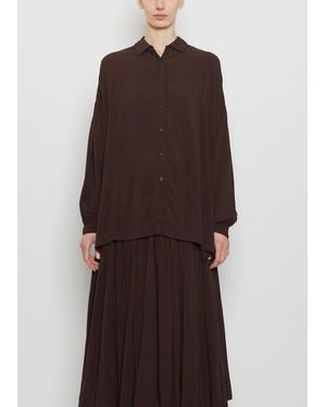 Casey Casey Squarbi Fluid Shirt - Brown