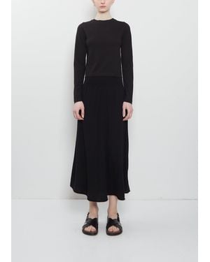 Extreme Cashmere N°470 Seduce Merino Wool Cashmere Skirt - Black