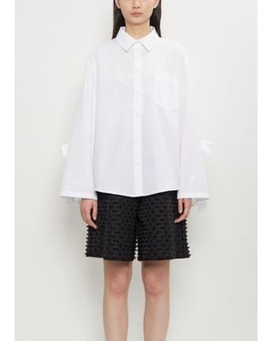 Tシャツ・カットソー CECILIE BAHNSEN White poplin oversize Bridget shirt Cecilie Bahnsen Poplin Oversize Bridget Shirt in White | Lyst UK