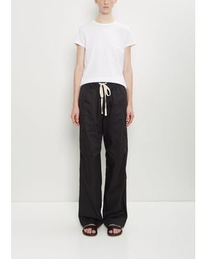 6397 Cotton Drawstring Pant - White