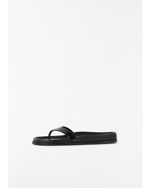 TOTEME Contoured Naplack Flip Flop - White