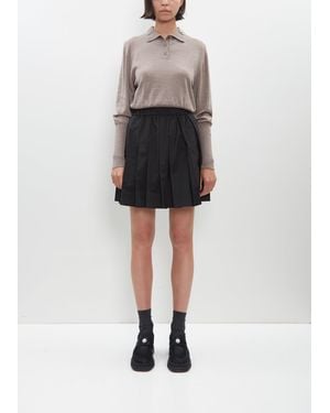 Simone Rocha Mini Pleated Elasticated Waist Kilt Skirt - Black