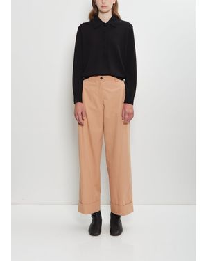Dries Van Noten Pakora Bis Washed Cotton Trousers - Black