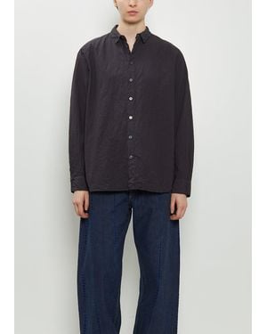 Pas De Calais Typewriter Cotton Shirt - Blue