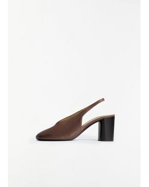Lemaire Glove Slingback 80 Heel - White