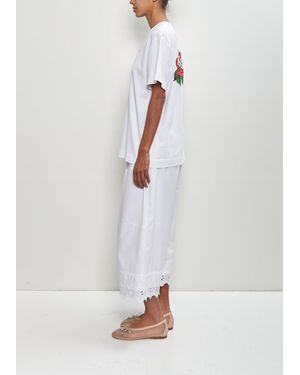 その他 Rose Banquet T Shirt - Simone Rocha - Cotton - White Simone Rocha Rose Print Cotton T-shirt - Unisex - Cotton in