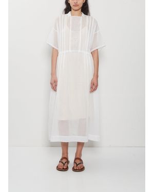 Antipast Embroidered Cotton Lawn Dress - White