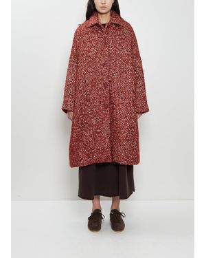 Casey Casey Big Blobby Mohair Wool Coat - Red