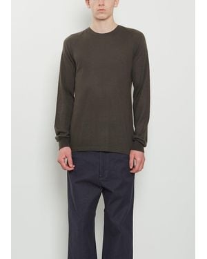 Frenckenberger Longsleeve Raglan Cashmere T-shirt Mono - Gray
