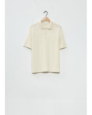 The Row Men Ravi Cashmere Polo Top - White
