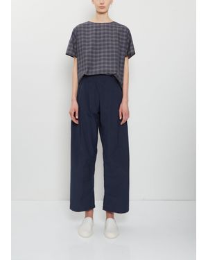 Apuntob Technical Cotton Straight Pants - Blue