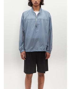 AURALEE Light Nylon Half Zip P/o - Blue