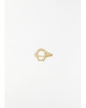 Aliita Horseshoe Brillante Ring - White