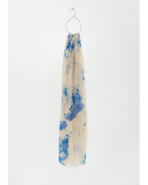 Suzusan Hand Woven Feather Weight Cashmere Shawl - Blue
