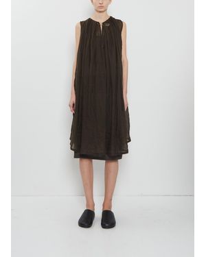 Frenckenberger Drape Cashmere Dress - Black