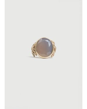 Anaconda Mediterraneo Yellow Gold Ring - White