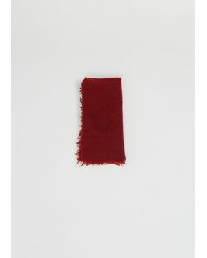 Frenckenberger Woven Cashmere Bandana - White
