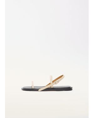 AURALEE Leather Sandals - Natural
