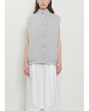 Wommelsdorff Jo Anne Cashmere Silk Vest - White