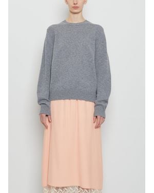 Begg x Co Hepburn Cashmere Crewneck - Grey