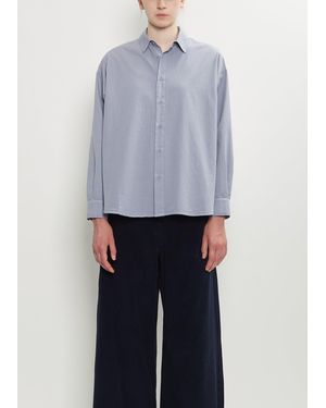 Labo.art Eolia Cotton Poplin Shirt - Blue
